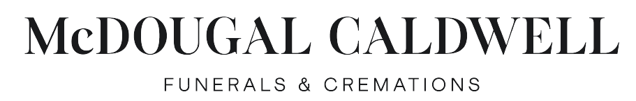 new mcdougal caldwell funerals and cremation logo black